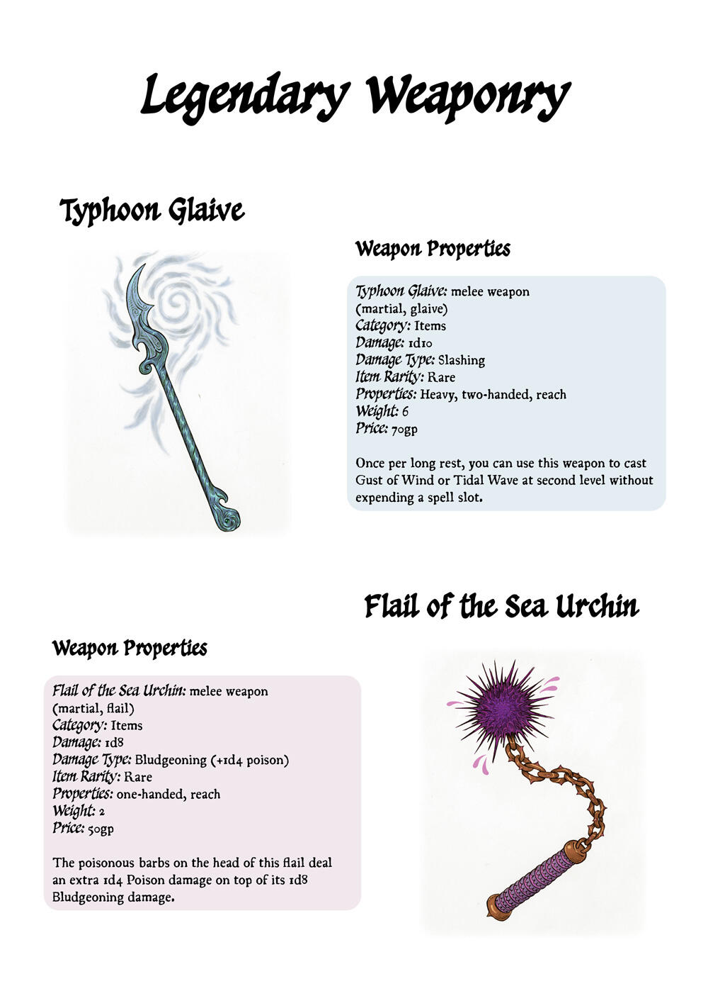 Legendary Weaponry